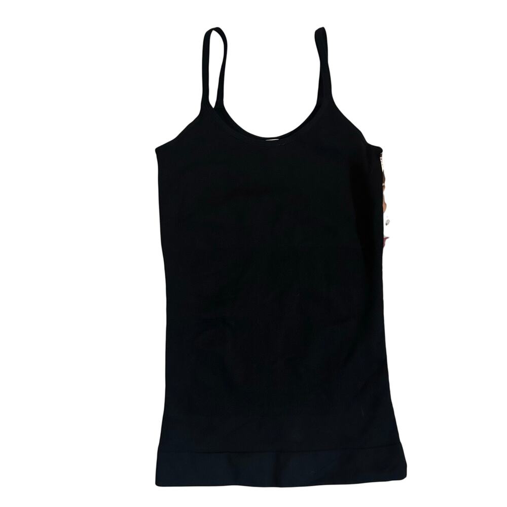 Curveez Incredibly Seamless Shaping Black Cami Tank Shapewear L Large New